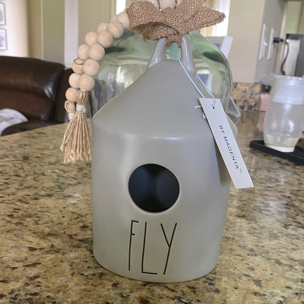 Rae Dunn Gray Birdhouse